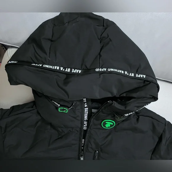 NWT-AAPE by A Bathing Ape (BAPE) Hooded Down Coat - Men L/WomenXL - Picture 11 of 13